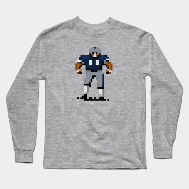 16-Bit Football - Dallas Long Sleeve T-Shirt by The Pixel League